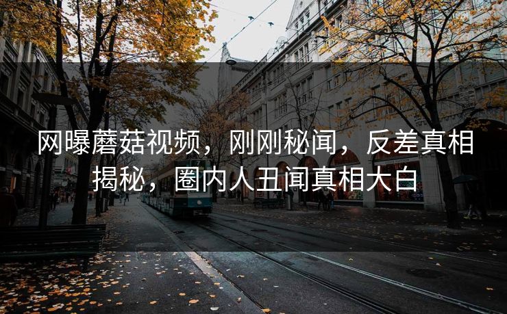 网曝蘑菇视频，刚刚秘闻，反差真相揭秘，圈内人丑闻真相大白